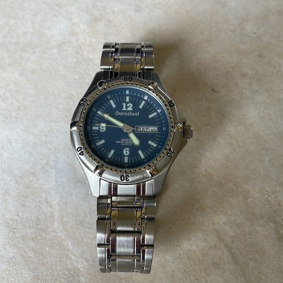 Armitron men battery water resistant 100ft stainless steel date&day - Picture 2 of 8